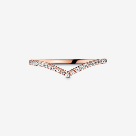 PandoraTimeless Sparkling Wishbone Ring Size 3.5