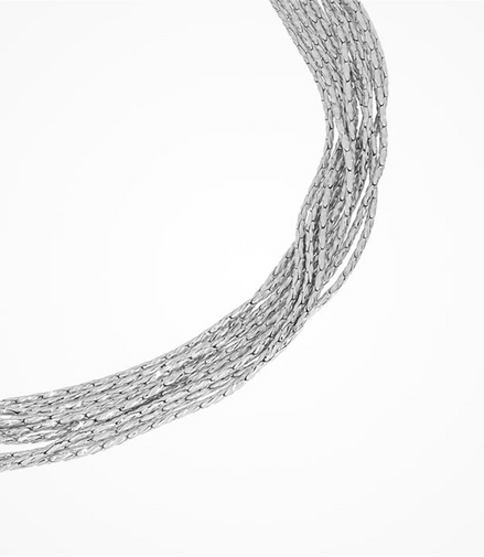 Desmos Ladies Sterling Silver Spark Bracelet 7.25"