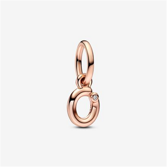 Pandora Moments Letter o Script Alphabet Dangle Charm