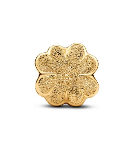 Pandora Textured Clover Gold-Plated Mini Charm