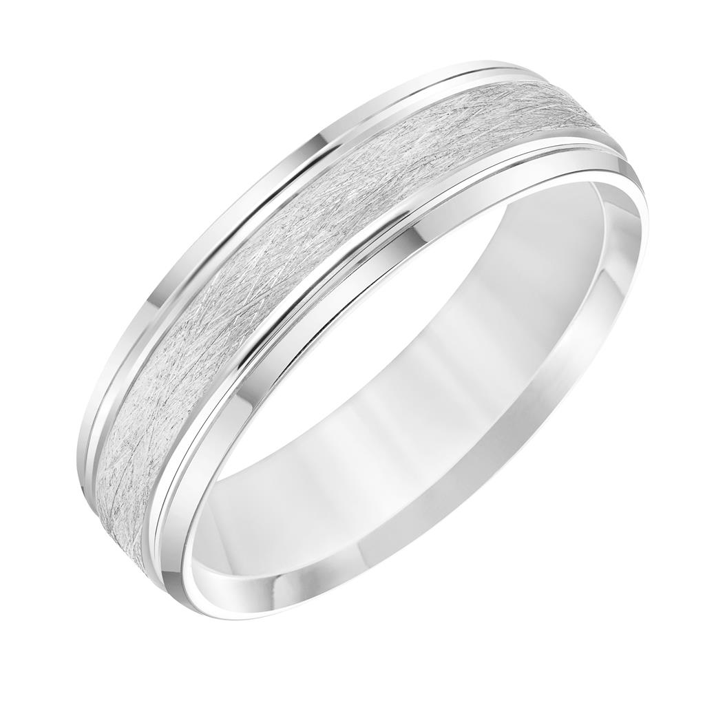 Men's 14k White Gold Wedding Band