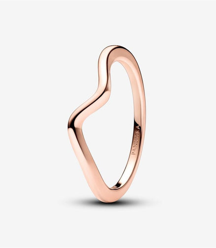 Pandora Timeless Polished Wave Ring Size 6