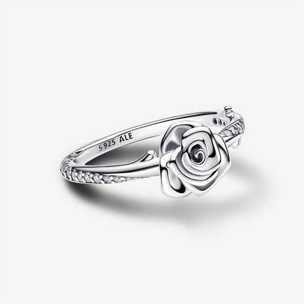 Pandora Moments Rose In Bloom Ring Size 7.5