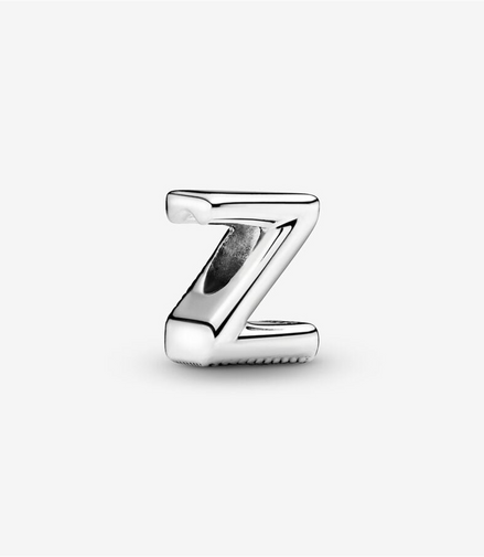Pandora Moments Silver Letter Z Charm