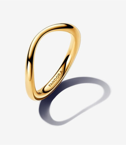 Pandora Essence Organically Shaped Band Ring Size 8.5