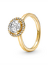 Pandora Timeless Sparkling Round Halo Ring Size 4.5