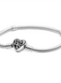 Pandora Moments Family Tree Heart Clasp Snake Charm Bracelet Size 16