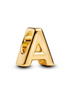 Pandora Letter A Alphabet Gold-Plated Charm