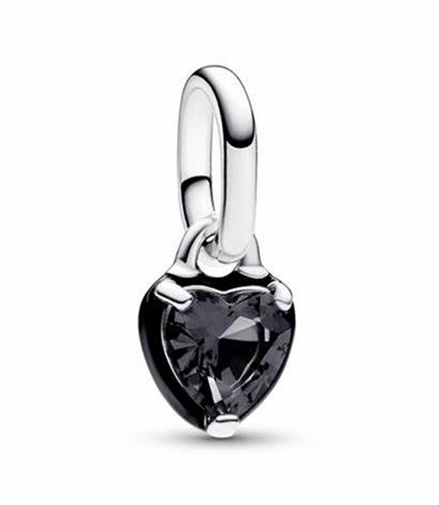 Pandora ME Black Chakra Heart Mini Dangle Charm