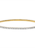 14K Yellow Gold And 1.51 CTW Diamond Flex Bangle Bracelet
