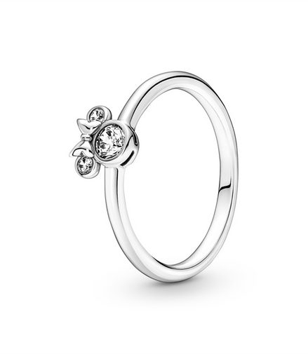 Pandora Disney Minnie Mouse Sparkling Head Ring Size 6