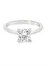 14K White Gold 1.20 CTW  Diamond Cushion Cut Engagement Ring