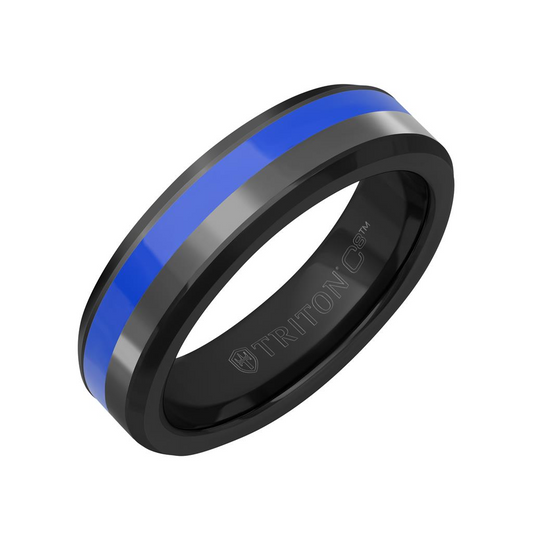 Triton 6mm Ceramic And Tungsten Carbide Band