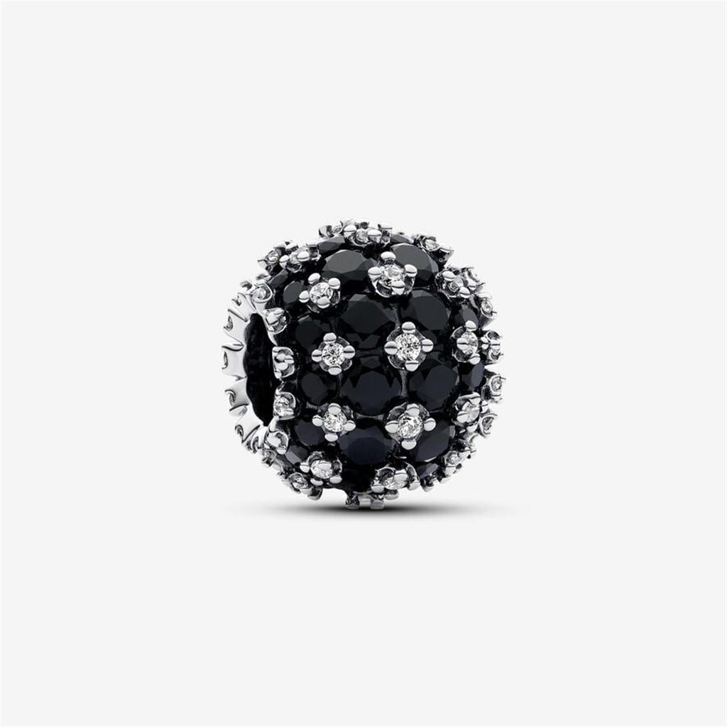 Pandora Moments Sparkling Pavé Round Black Charm