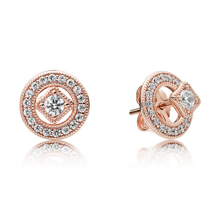 Pandora Timeless Vintage Circle Stud Earrings