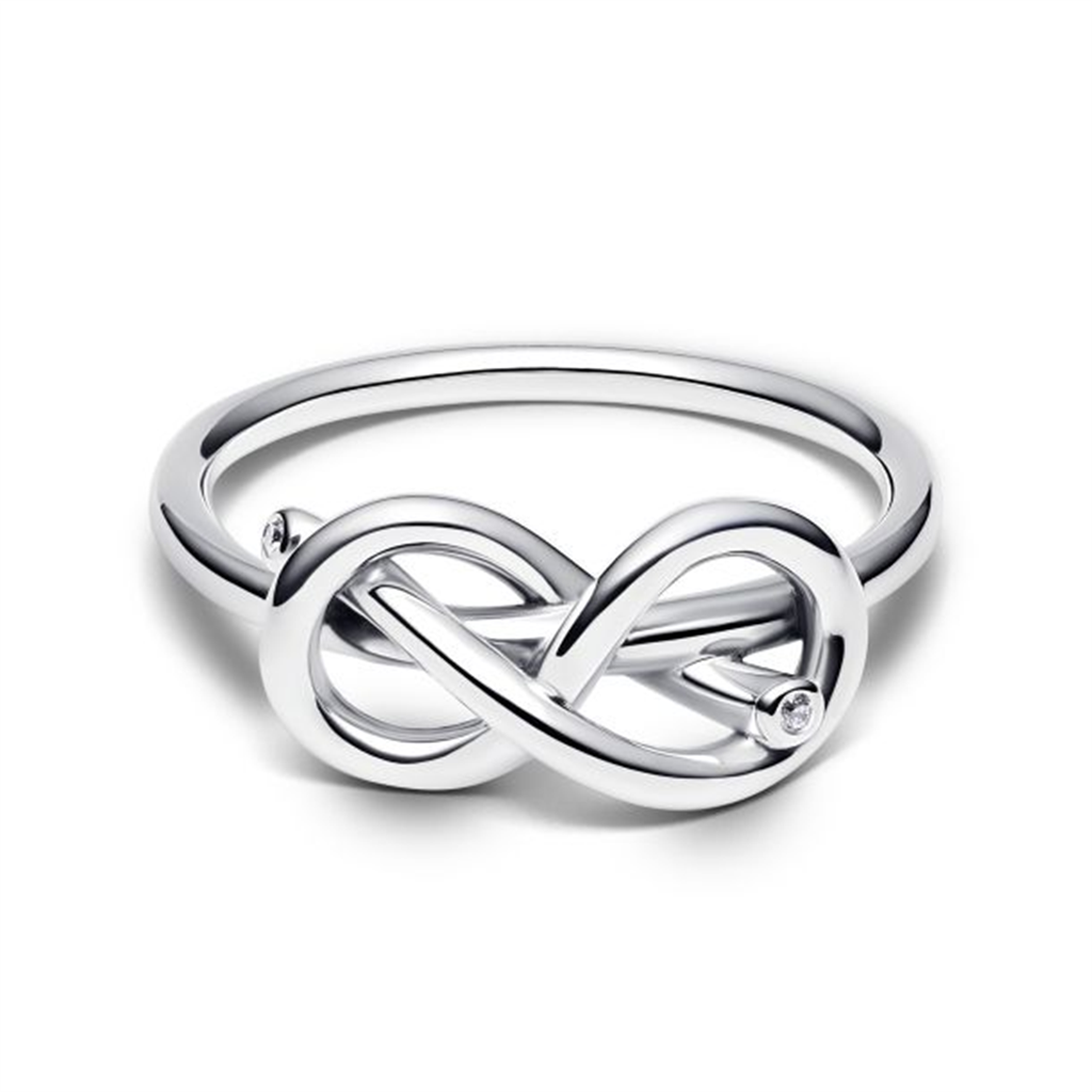 Pandora Moments Infinity Knot Ring Size 7.5