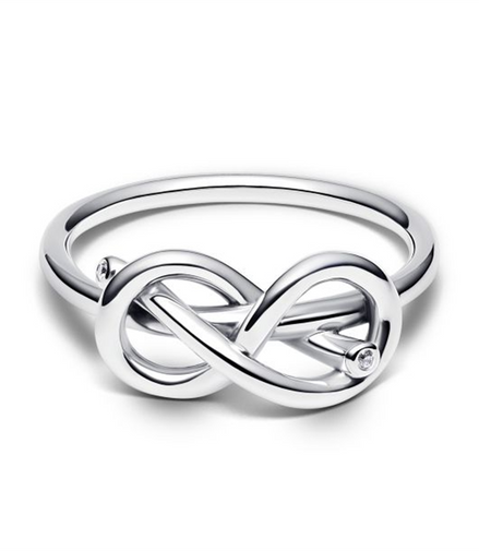 Pandora Moments Infinity Knot Ring Size 7