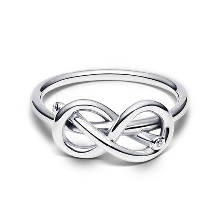 Pandora Moments Infinity Knot Ring Size 7