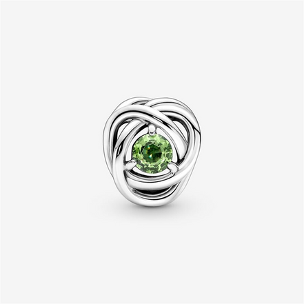 Pandora Moments August Spring Green Eternity Circle Charm