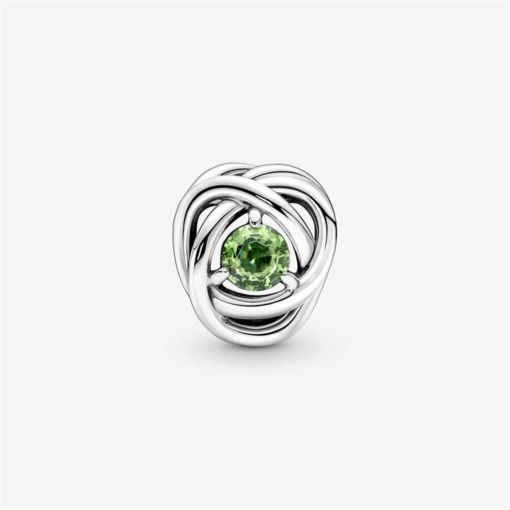 Pandora Moments August Spring Green Eternity Circle Charm