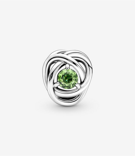 Pandora Moments August Spring Green Eternity Circle Charm
