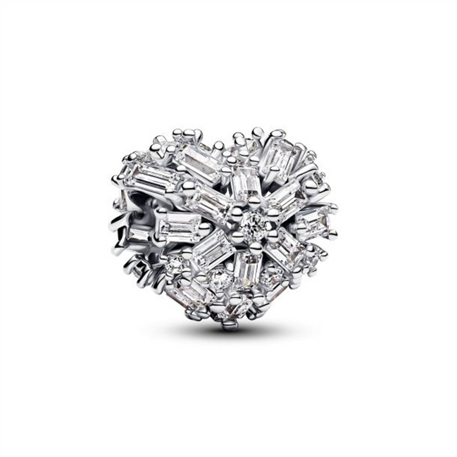 Pandora Sparkling Heart Charm