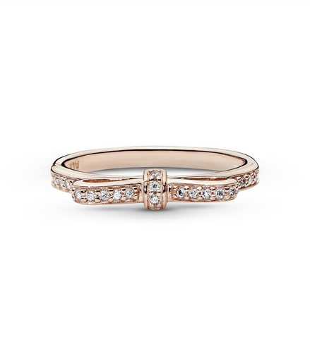 Pandora Rose Sparkling Bow Ring Size 8.5