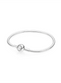 Pandora Moments Round Clasp Snake Chain Bracelet 17
