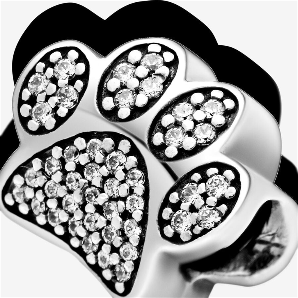 Pandora Moments Sparkling Silver Paw Charm