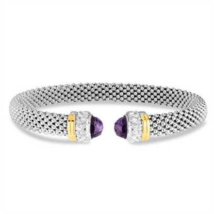 Phillip Gavriel Ladies Amethyst Popcorn Renaissance Cuff