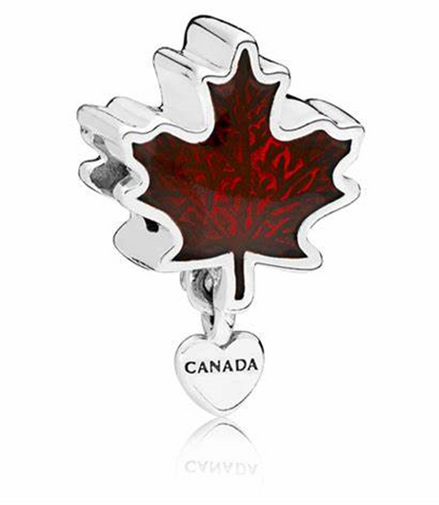 Pandora Moments Canada Red Maple Leaf Charm