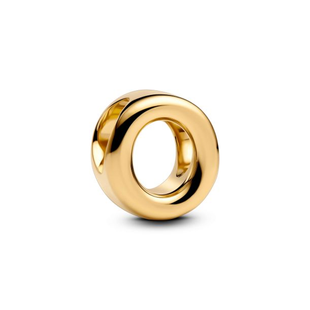 Pandora Letter O Alphabet Gold-Plated Charm
