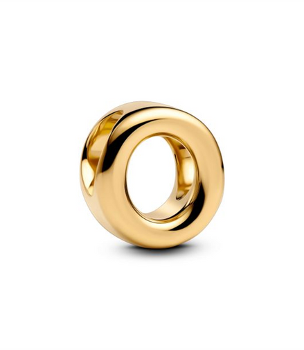 Pandora Letter O Alphabet Gold-Plated Charm