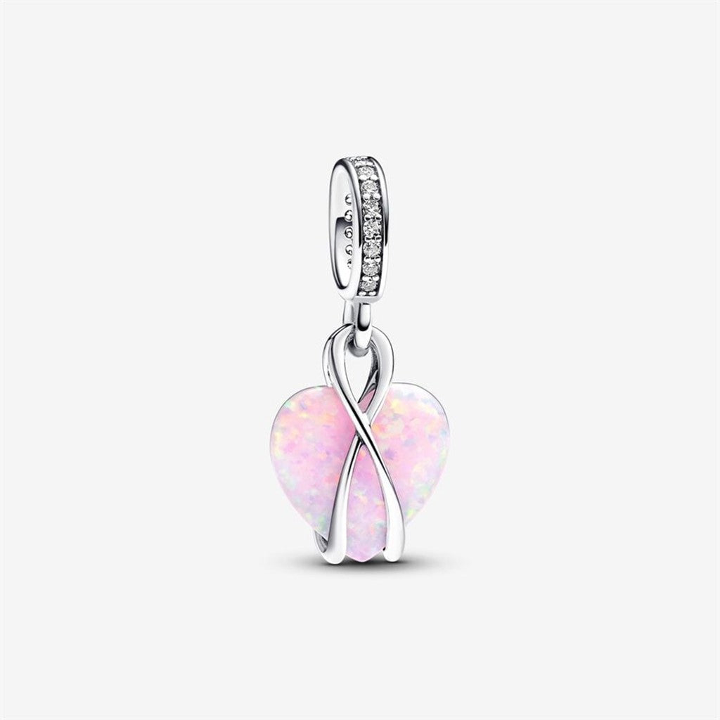 Pandora Moments Mom Opalescent Heart Dangle Charm