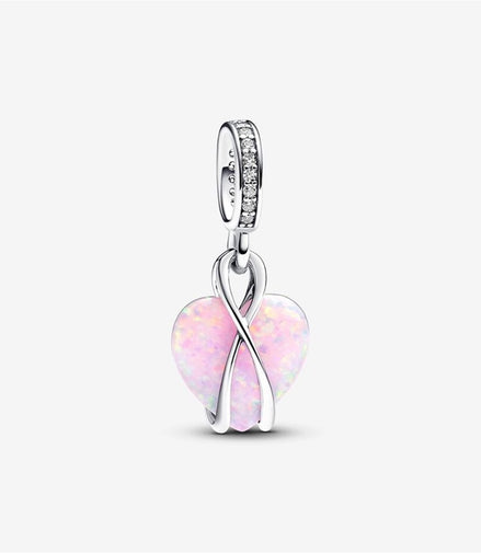 Pandora Moments Mom Opalescent Heart Dangle Charm