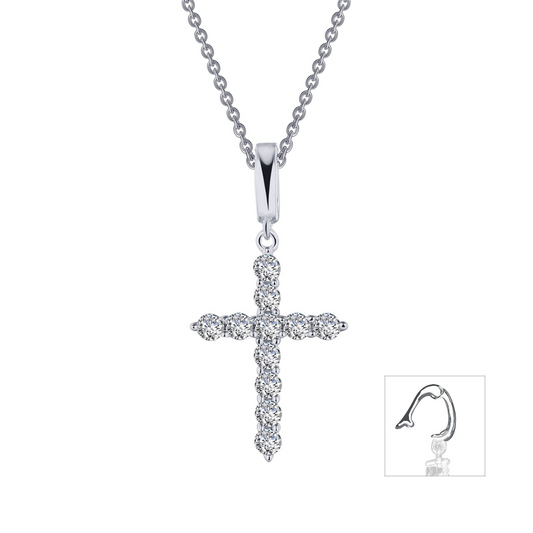 Lafonn 0.55 CTW Simulated Diamond Cross Pendant Necklace