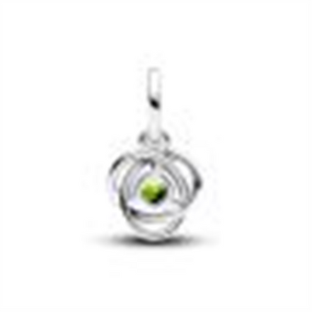 Pandora Moments August Spring Green Eternity Circle Dangle Charm