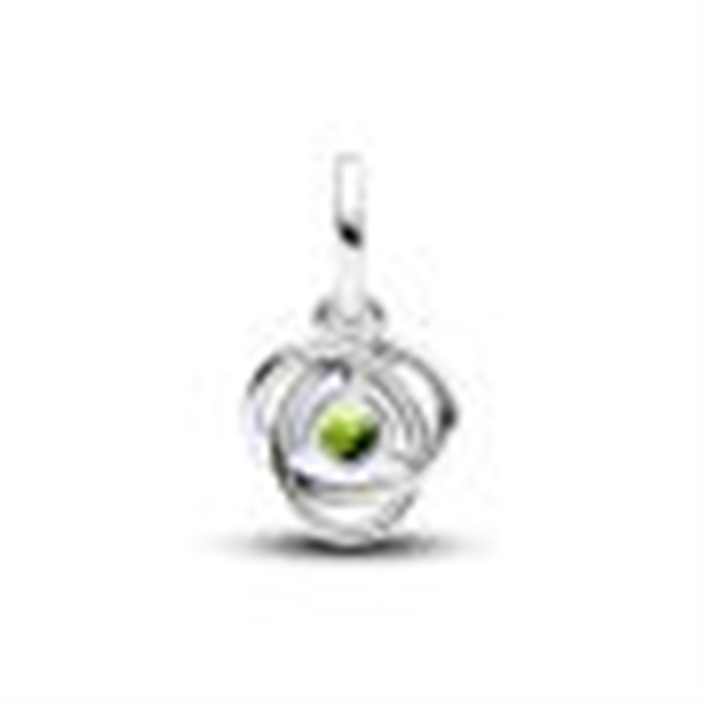Pandora Moments August Spring Green Eternity Circle Dangle Charm