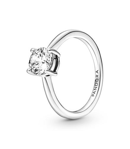 Pandora Timeless Sparkling Solitaire Ring Size 54