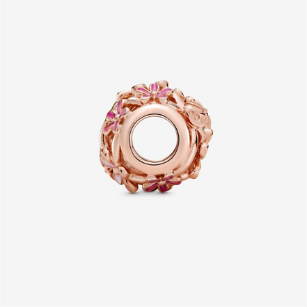 Pandora Moments Openwork Pink Daisy Flower Charm