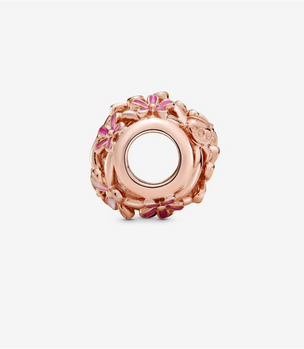 Pandora Moments Openwork Pink Daisy Flower Charm
