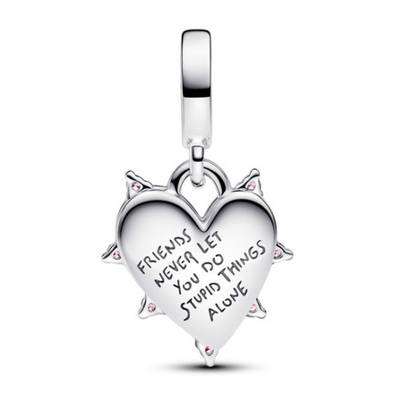 Pandora Moments Friendship Opalescent Double Dangle Charm