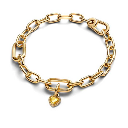 Pandora Heart Mini Dangle Charm 14K Gold Plating