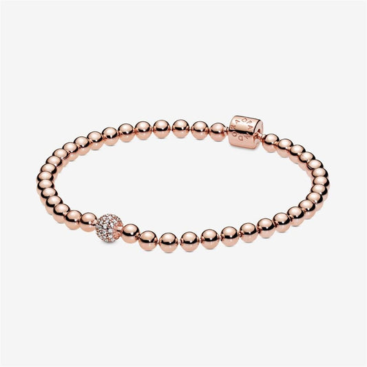 Pandora Signature Beads And Pavé Bracelet Size 19
