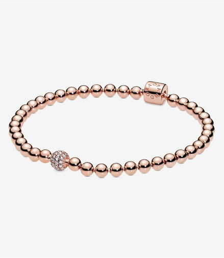 Pandora Signature Beads And Pavé Bracelet Size 21