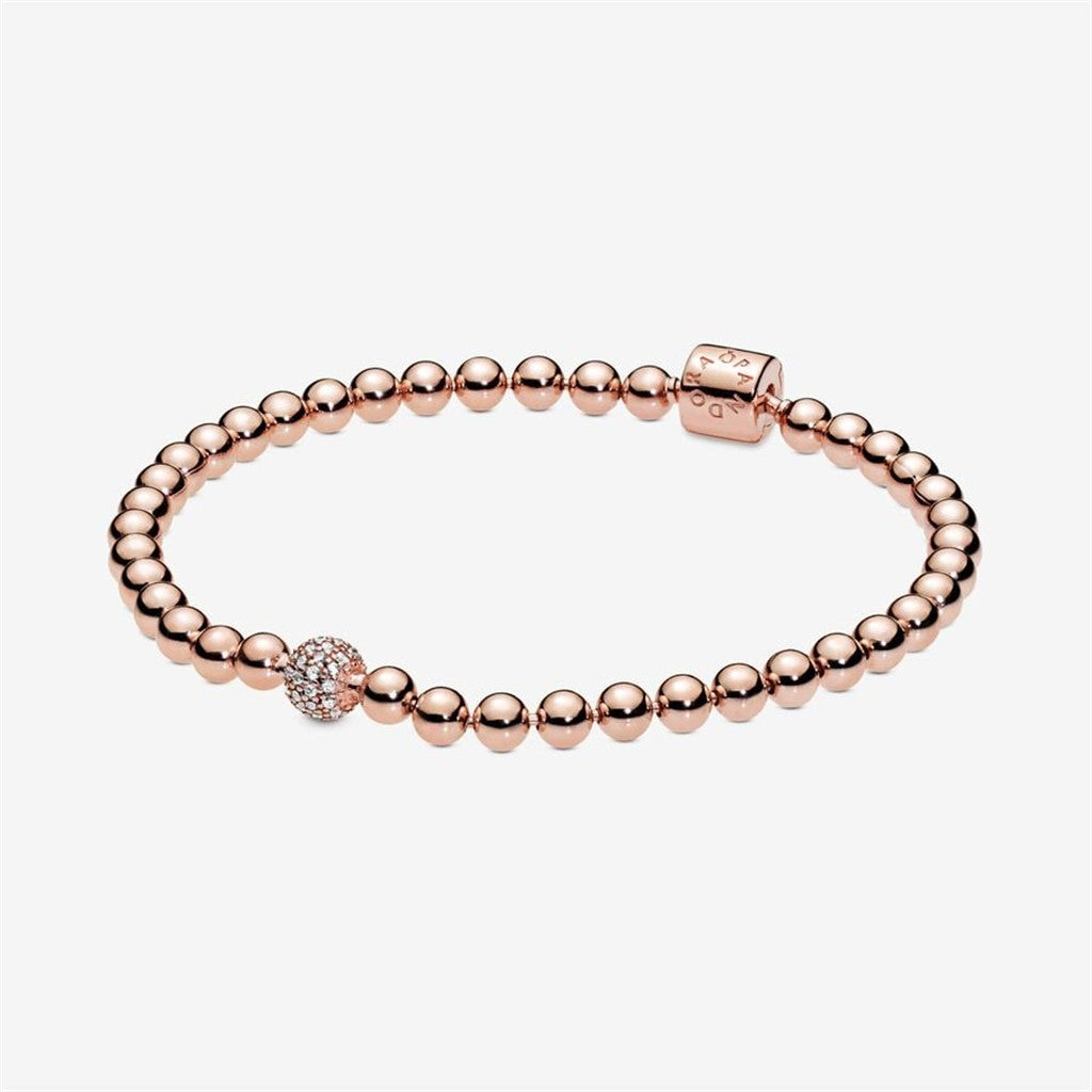 Pandora Signature Beads And Pavé Bracelet Size 21