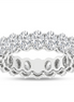 Revelation 14K White Gold 5 CTW Oval Cut Eternity Band