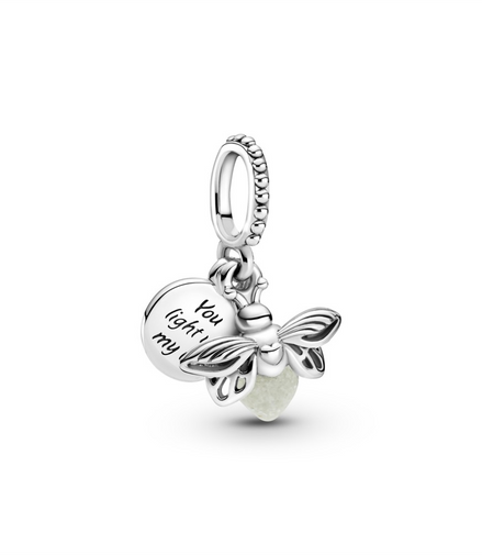 Pandora Moments Glow-In-The-Dark Firefly Dangle Charm