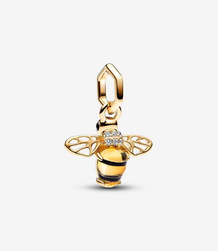 Pandora Moments Sparkling Bee Dangle Charm