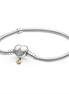 Pandora Disney Moments Heart Clasp Snake Chain Bracelet Size 18